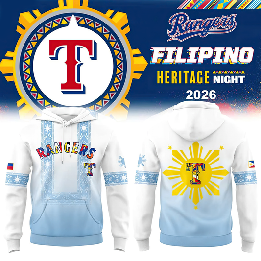 Texas Rangers Filipino Heritage Night 2026 Edition Hoodie