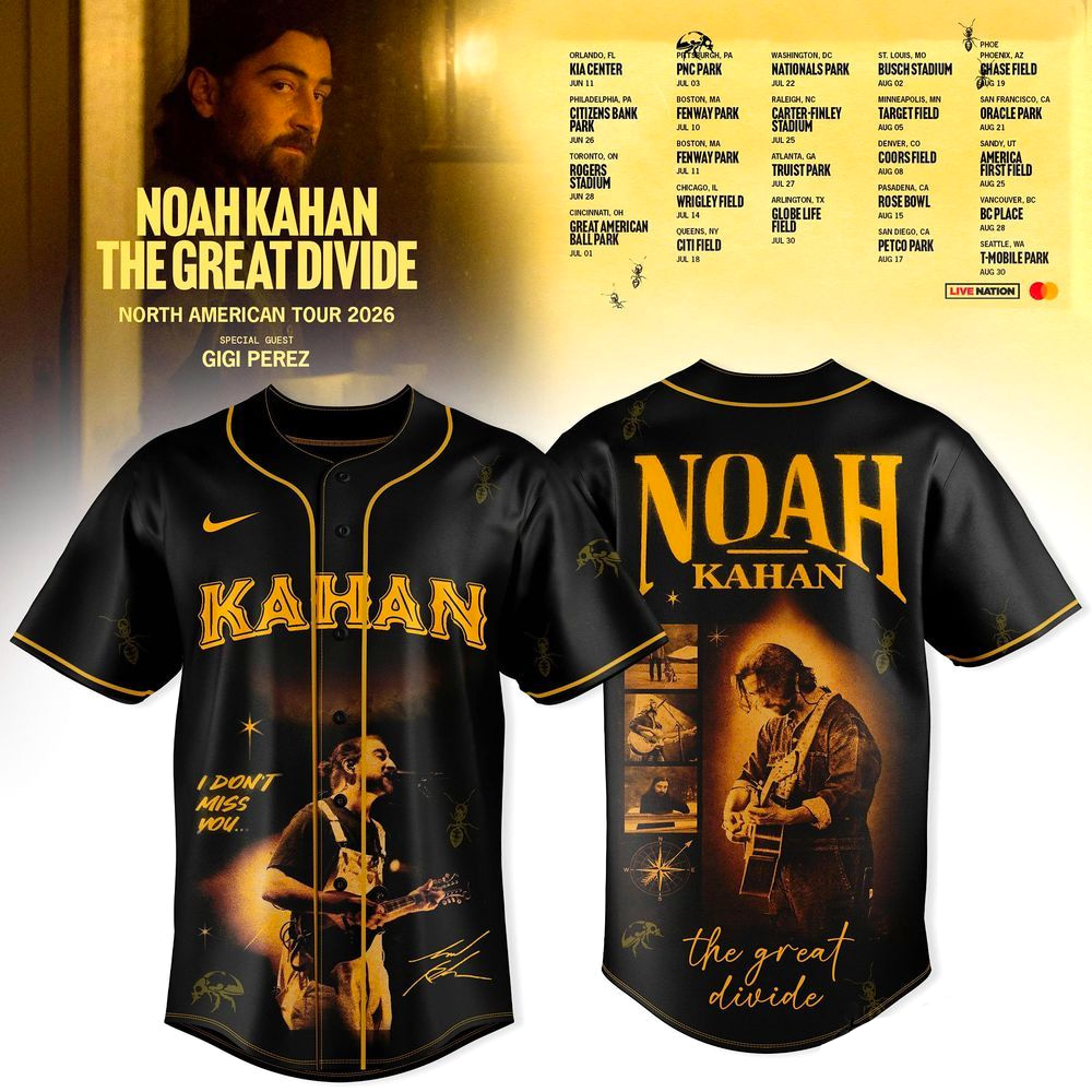The Great Divide Tour 2026 Noah Kahan Jersey