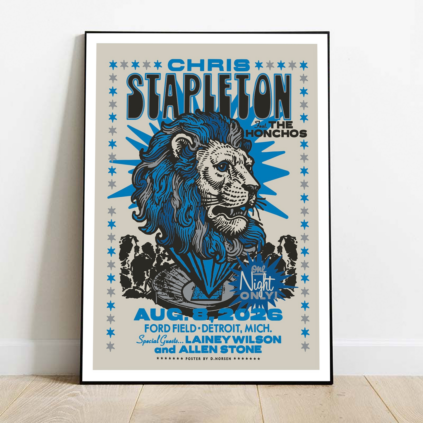 Limited Edition All-American Road Show 2026 in Ford Field,MI Poster