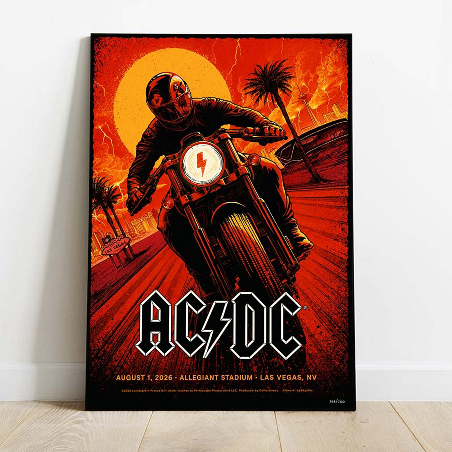 ACDC Las Vegas NV 2026 Exclusive Event Poster At Allegiant Stadium On August 1 2026 PWR Up Tour Home Decor Poster Canvas