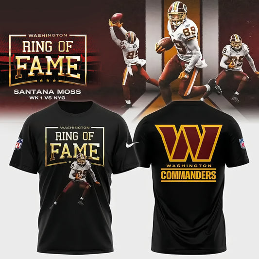 Washington Commanders Santana Moss Ring Of Fame Edition Shirt