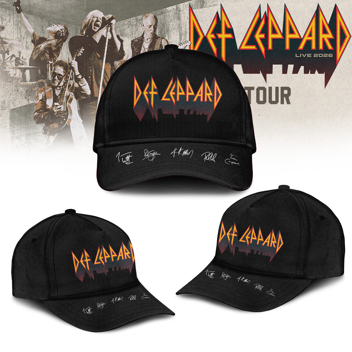 .Def Leppard Live 2026 Limited Edition Signature – Hoodie