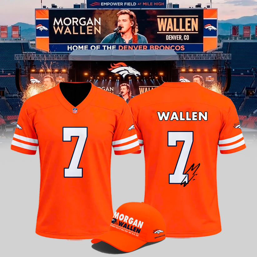 Exclusive MWallen x DenverBs - Still The Problem Tour 2026 Country Music Football Jersey