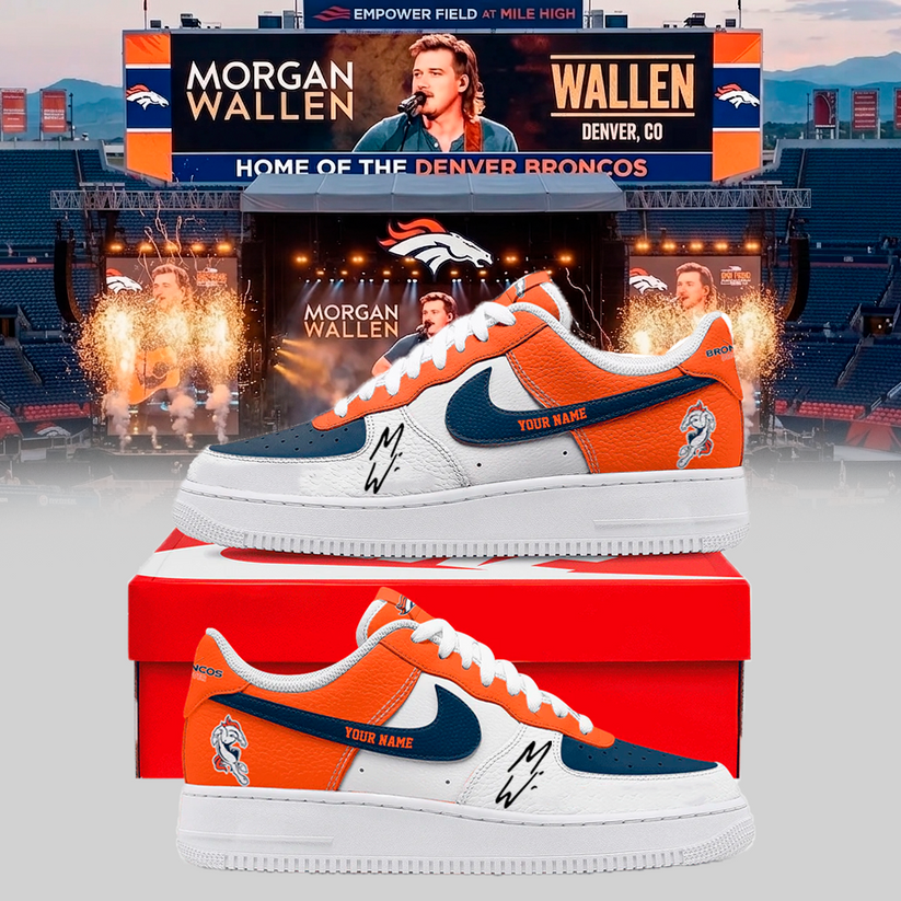 Exclusive MWallen x DenverBs - Still The Problem Tour 2026 Country Music Football AF1 Shoes