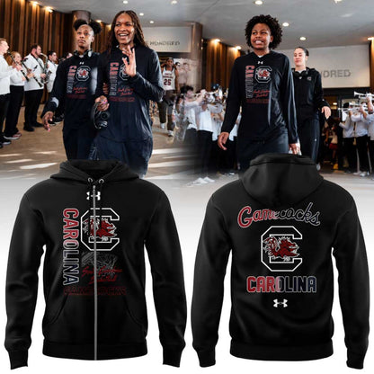 South Carolina Women’s Basketball Gamecocks Black V2 Zip Hoodie
