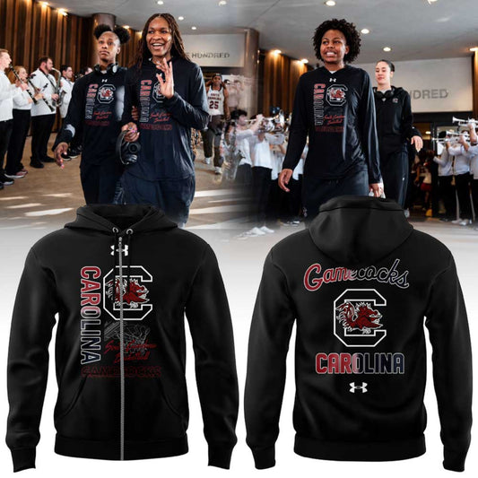 South Carolina Women’s Basketball Gamecocks Black V2 Zip Hoodie