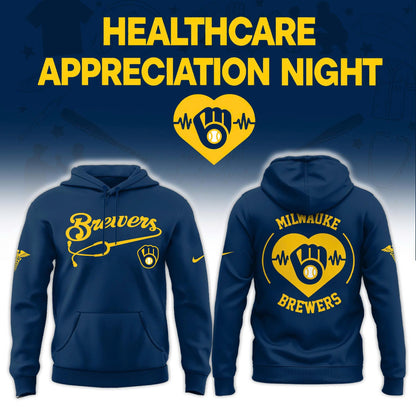 Milwaukee Brewers Healthcare Appreciation Night Limited Edition Hoodie| Jogger | Cap