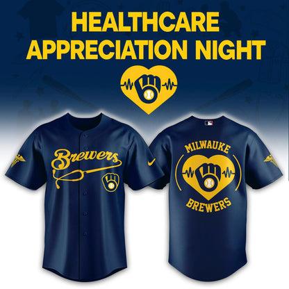 Milwaukee Brewers Healthcare Appreciation Night Limited Edition Jersey | Jogger | Cap