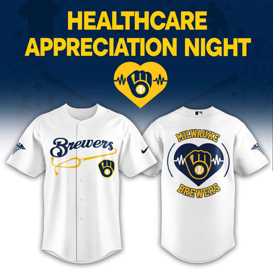 Milwaukee Brewers Healthcare Appreciation Night Limited Edition Jersey | Jogger | Cap