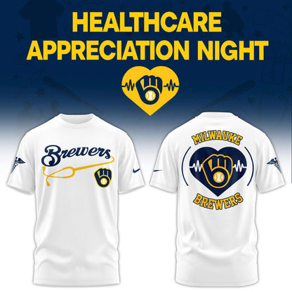 Milwaukee Brewers Healthcare Appreciation Night Limited Edition Tshirt | Jogger | Cap