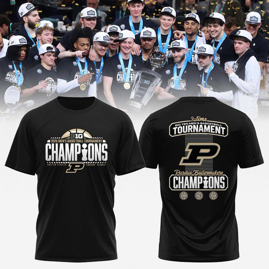 Purdue 2026 BIG Ten Men’s Basketball Tournament Champions Locker Room T-shirt
