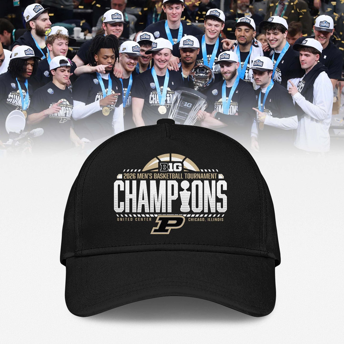 Purdue 2026 BIG Ten Men’s Basketball Tournament Champions Locker Room Hoodie