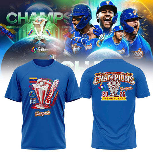Venezuela Baseball 2026 World Baseball Classic Champions Limited T-shirt