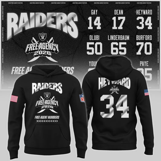 Limited-Edition Raiders Free Agency 2026 Hoodie