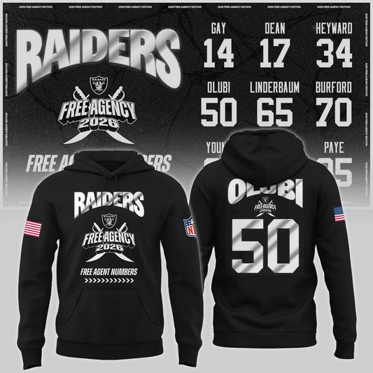 Limited-Edition Raiders Free Agency 2026 Hoodie