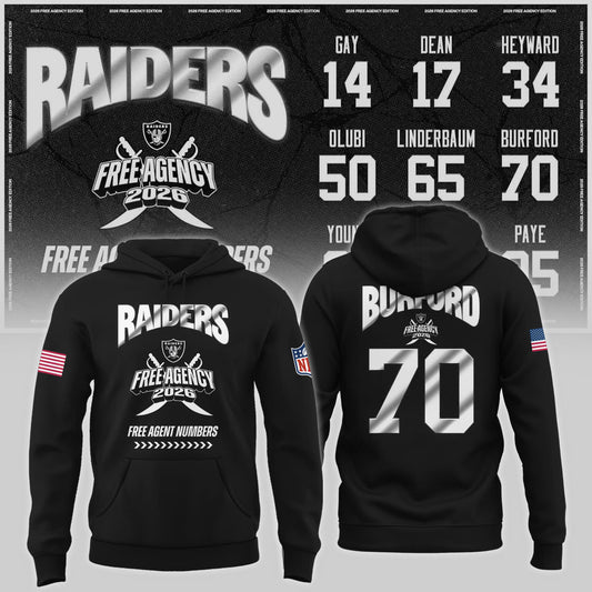 Limited-Edition Raiders Free Agency 2026 Hoodie
