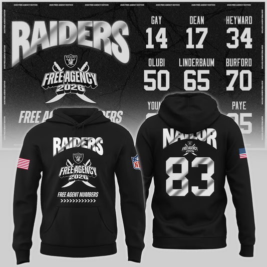 Limited-Edition Raiders Free Agency 2026 Hoodie