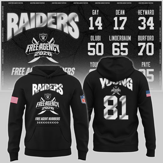 Limited-Edition Raiders Free Agency 2026 Hoodie