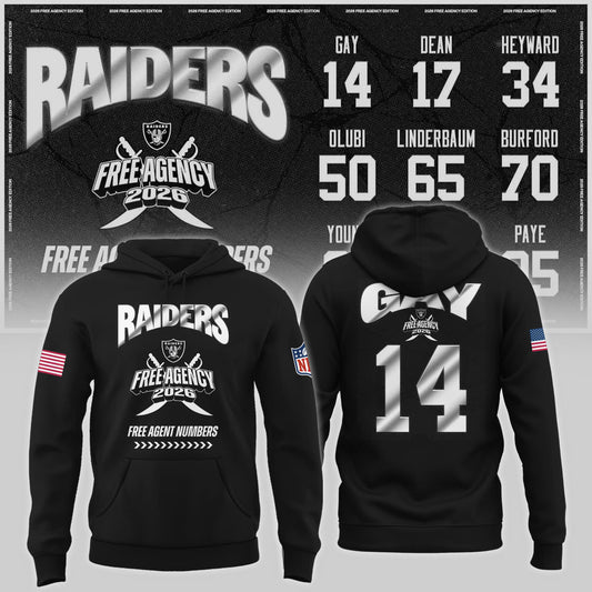 Limited-Edition Raiders Free Agency 2026 Hoodie