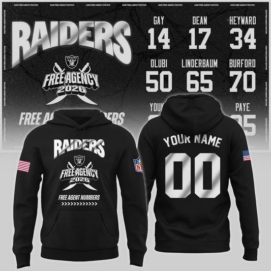 Limited-Edition Raiders Free Agency 2026 Hoodie