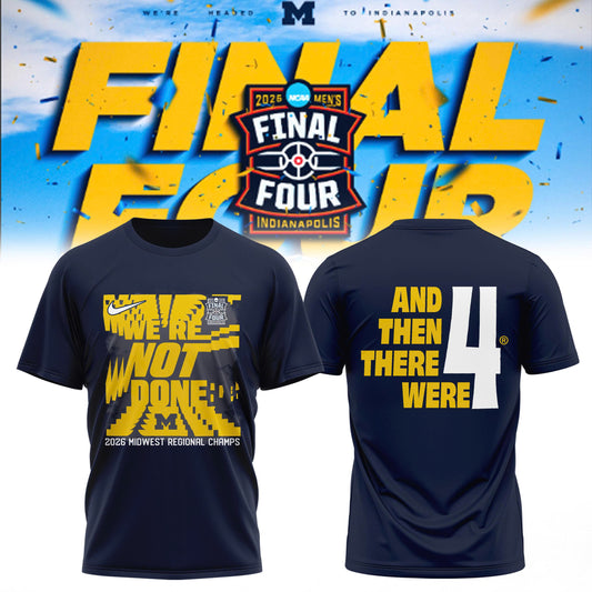 Michigan Wolverines – Midwest Region Champion – Final Four 2026 🏀 Edition Tee