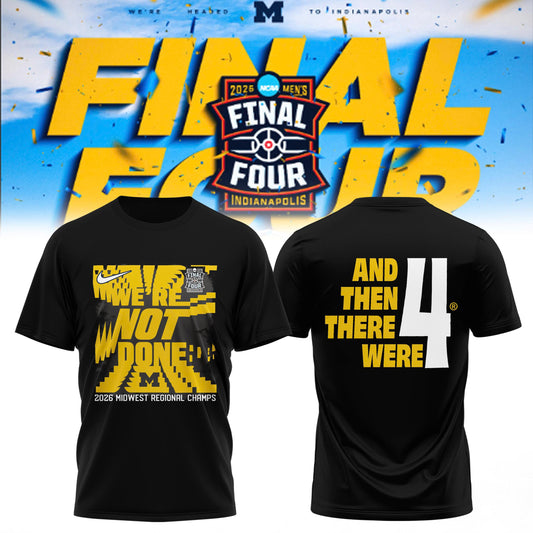 Michigan Wolverines – Midwest Region Champion – Final Four 2026 🏀 Edition Tee
