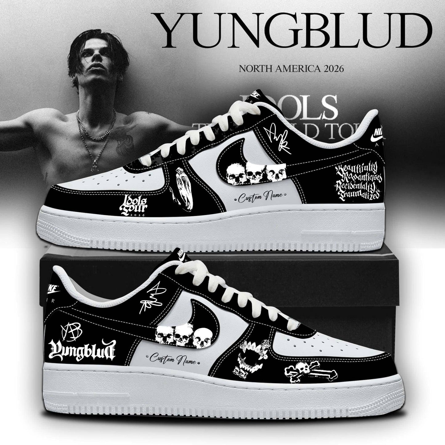 _YBD Idols The World Tour 2026 Limited Edition AF1 Sneakers
