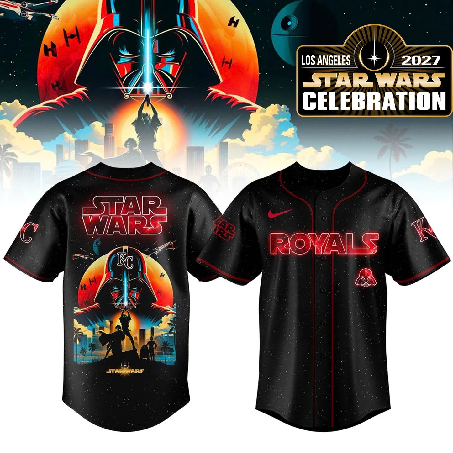 ALL JERSEYS TEAM x _St Wars Darth Vader Special Edition Baseball Jersey