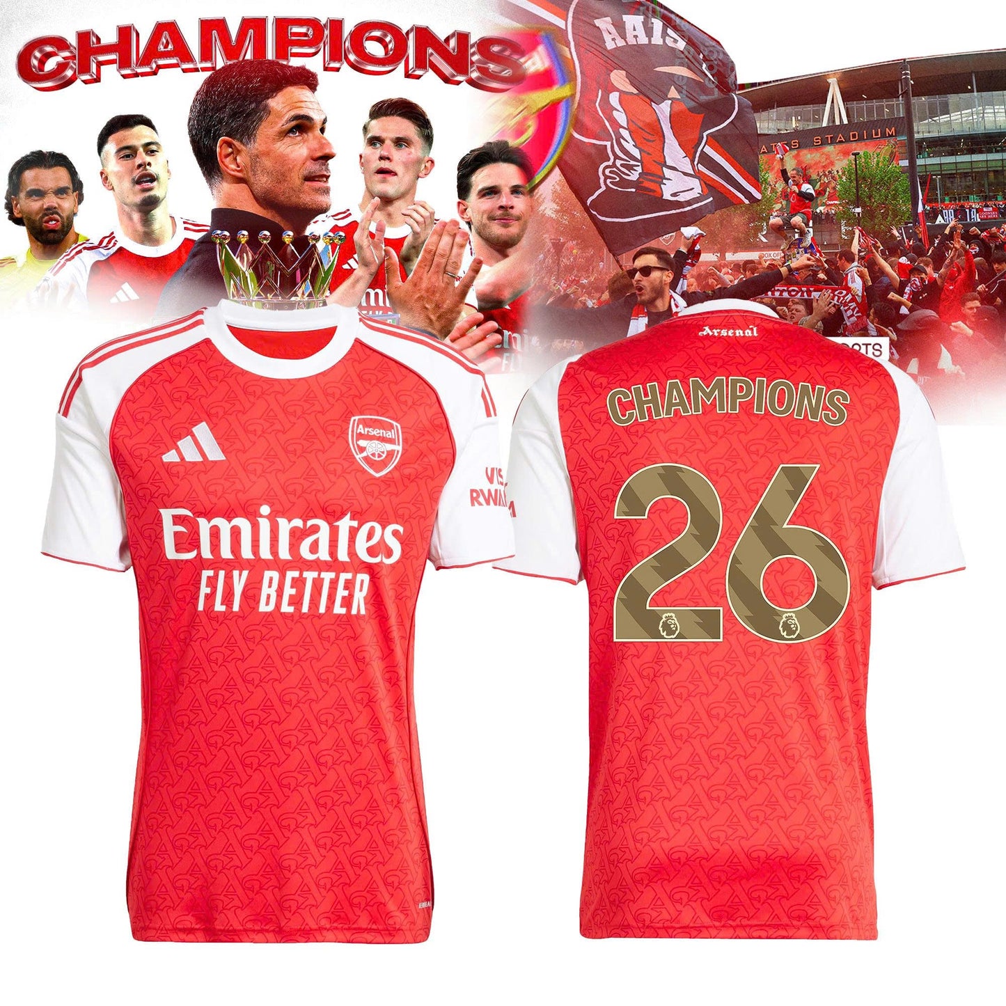 Ars Home Limited Edition Premier League Champions Jersey