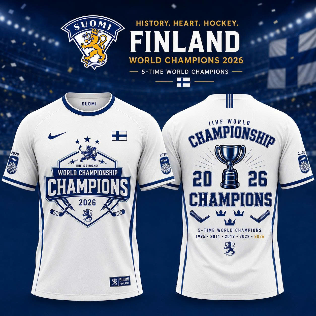 .Finland Hockey World Champions 2026 🇫🇮🏆