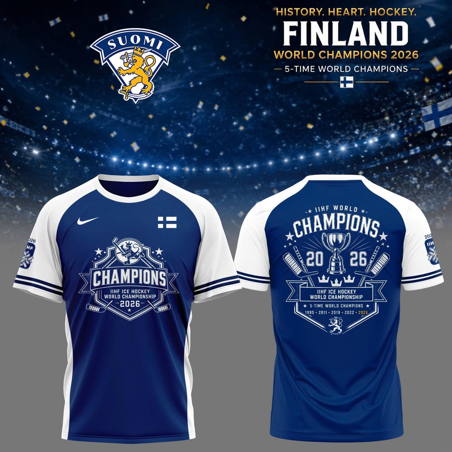 .Finland Hockey World Champions 2026 🇫🇮🏆