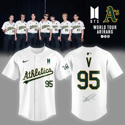 Limited Edition Oakland Athletics x BTS 2026 Jersey