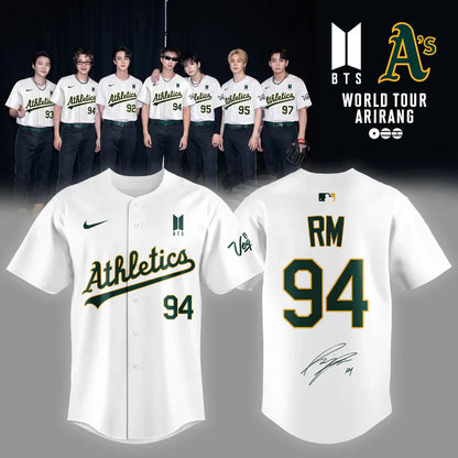 Limited Edition Oakland Athletics x BTS 2026 Jersey