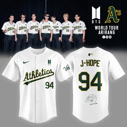 Limited Edition Oakland Athletics x BTS 2026 Jersey