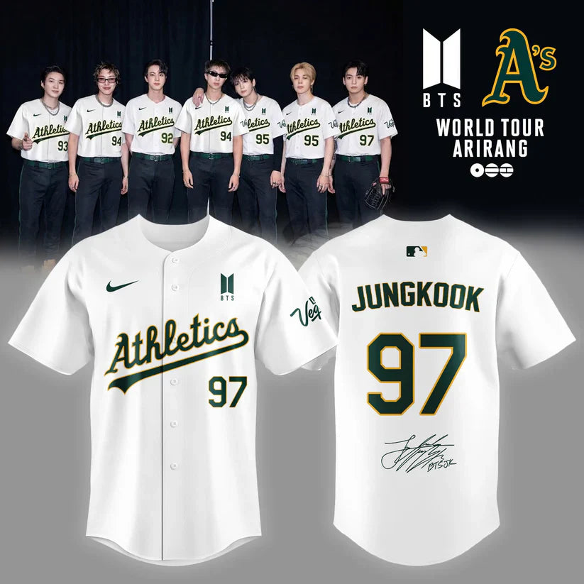 Limited Edition Oakland Athletics x BTS 2026 Jersey