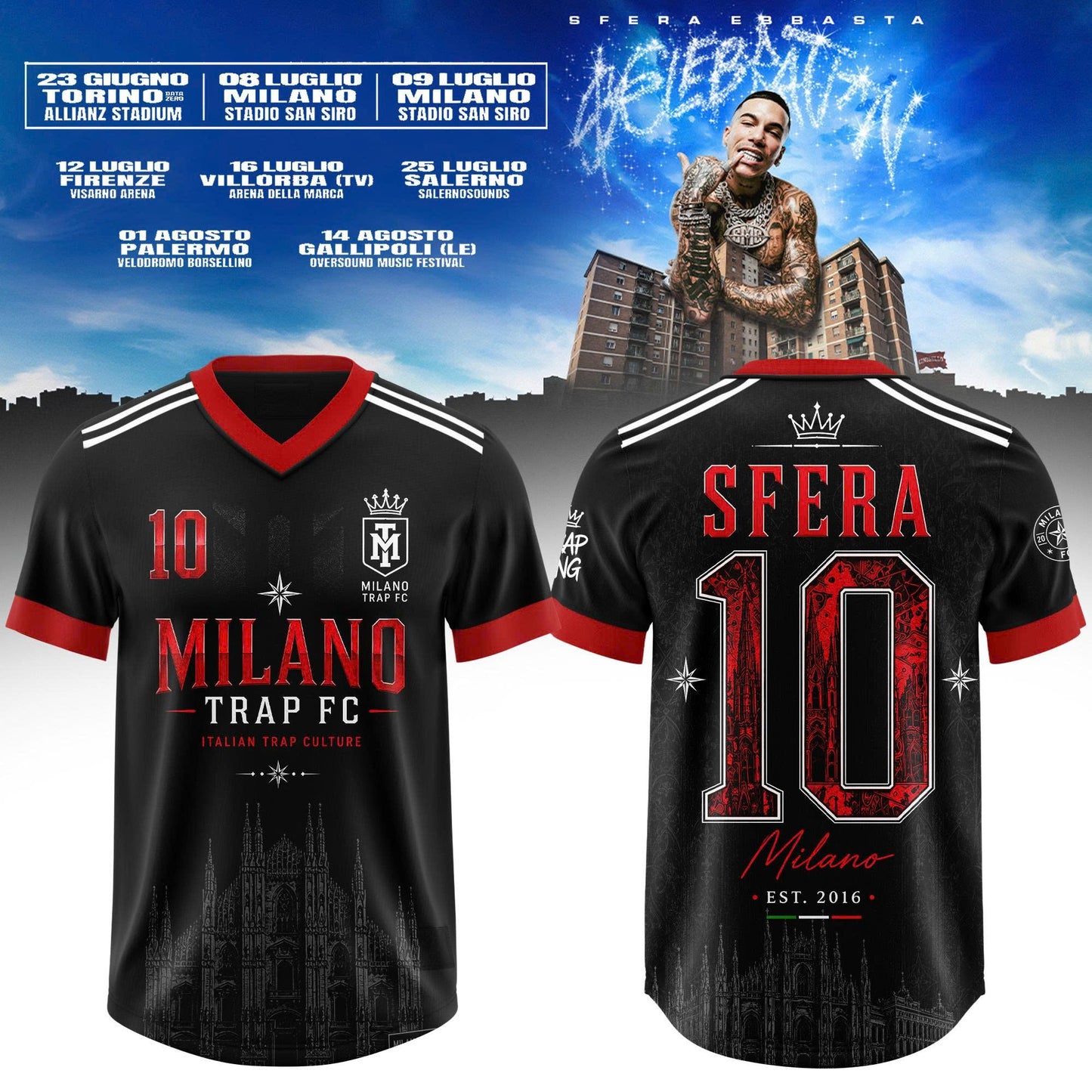 _”$€LEBRAT10N” – Sfera Ebbasta Summer Tour 2026