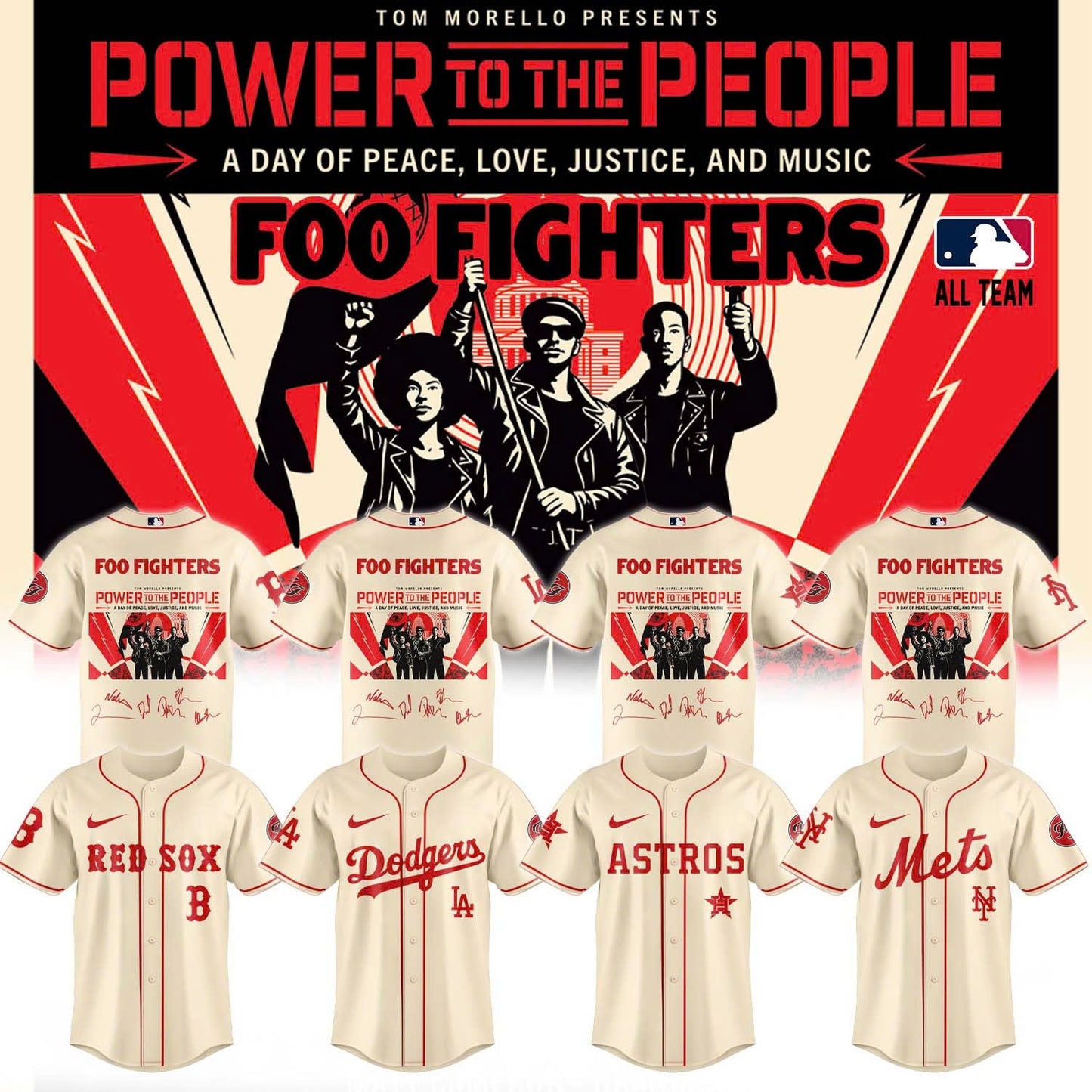 Foo Fighters -“Power to the people”- Limited Edition Signature – Jersey