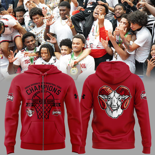 Limited Edition 2026 OHSAA Boys Basketball D3 State Champions Zip Hoodie