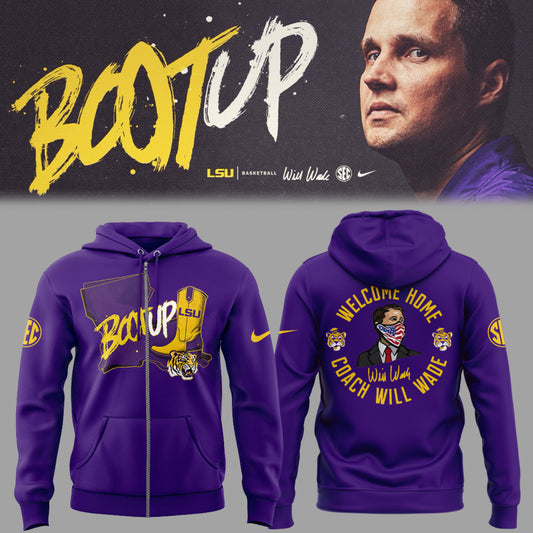 Limited Edition “Welcome Home,Coach Will Wade” 🐯🏀 Zip Hoodie