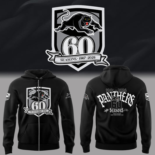 Limited Edition Panthers Celebrate 60 Years Zip Hoodie