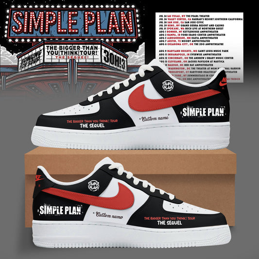 The Bigger Than You Think Tour Premium 3D Sneakers – Red Swoosh Custom Shoes